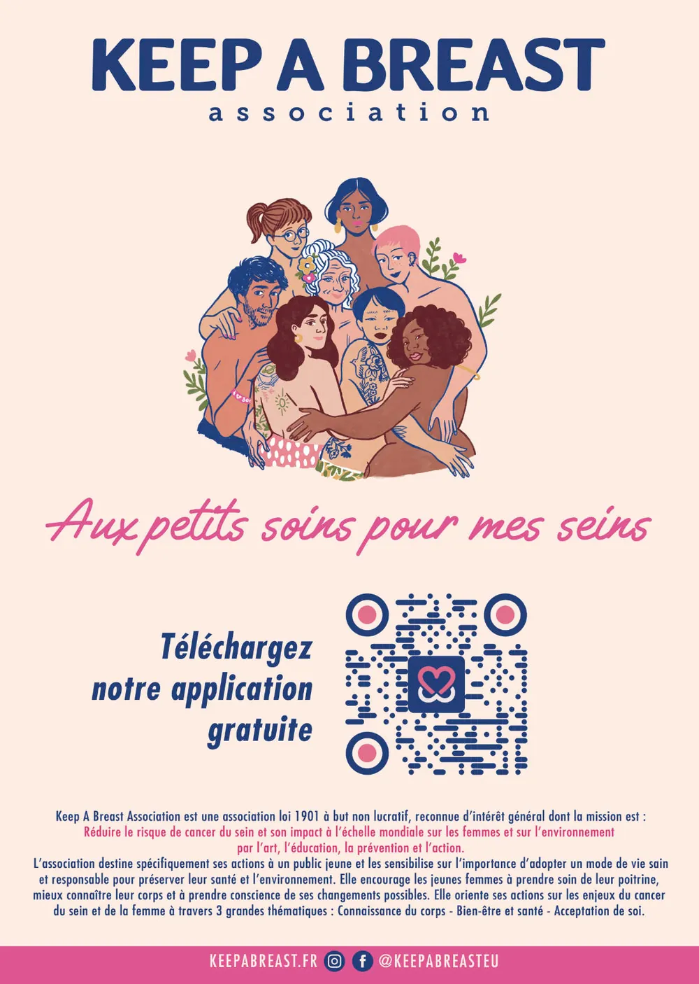 Affiche Keep a Breast : aux petits soins pour mes seins