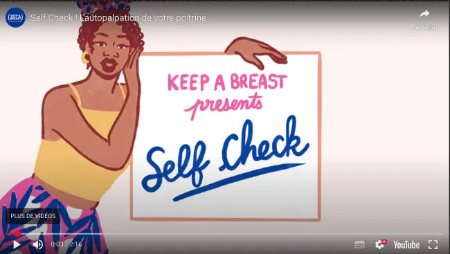 Vidéo Keep a Breast, sur YouTube