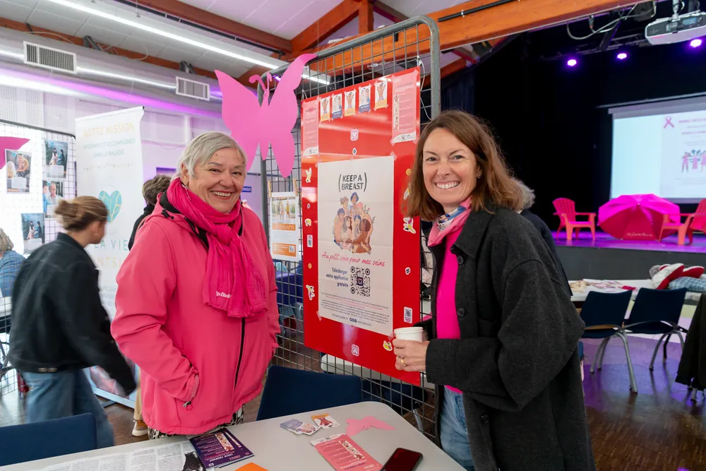 Le stand Yoga de l'énergie à Octobre Rose 2024